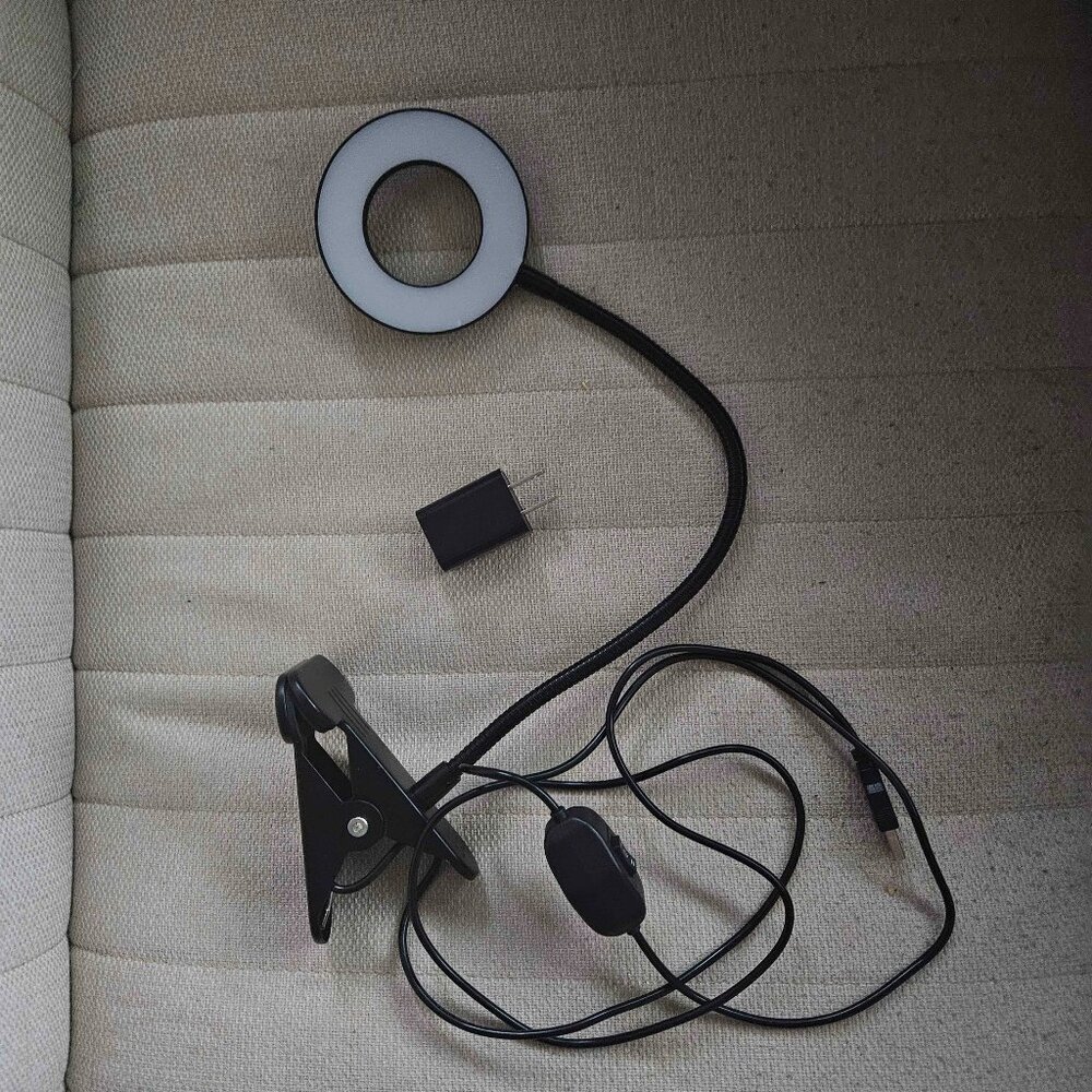 12" LED Ring Light w/ Mount Desk Clamp